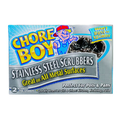 CHORE BOY Chore Boy 86209618941 Stainless Steel Scouring Pad 2-Count