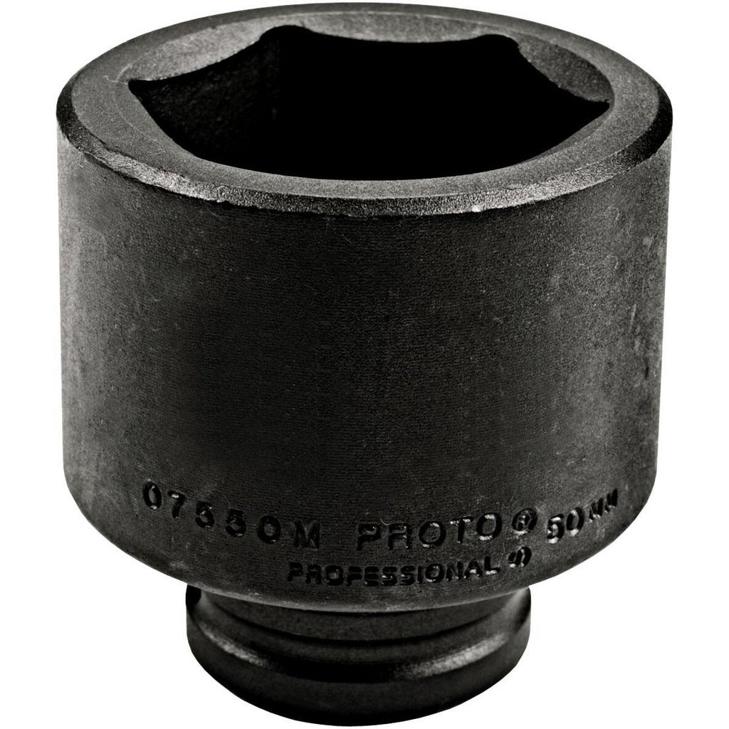 PROTO Proto J07550M Impact Socket 3/4 in Drive 50mm 6-point