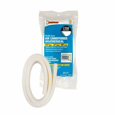 FROST KING Thermwell AC41WA Ac Foam Weather Strip 1.5x0.5x40 in White