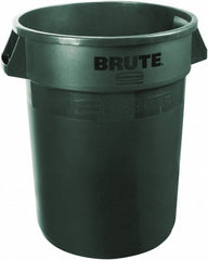 RUBBERMAID Rubbermaid FG262000DGRN 20 Gal Round Trash Can Green