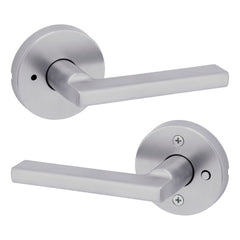 KWIKSET Kwikset 730HFLRDT-26D Halifax Privacy Lever Satin Chrome