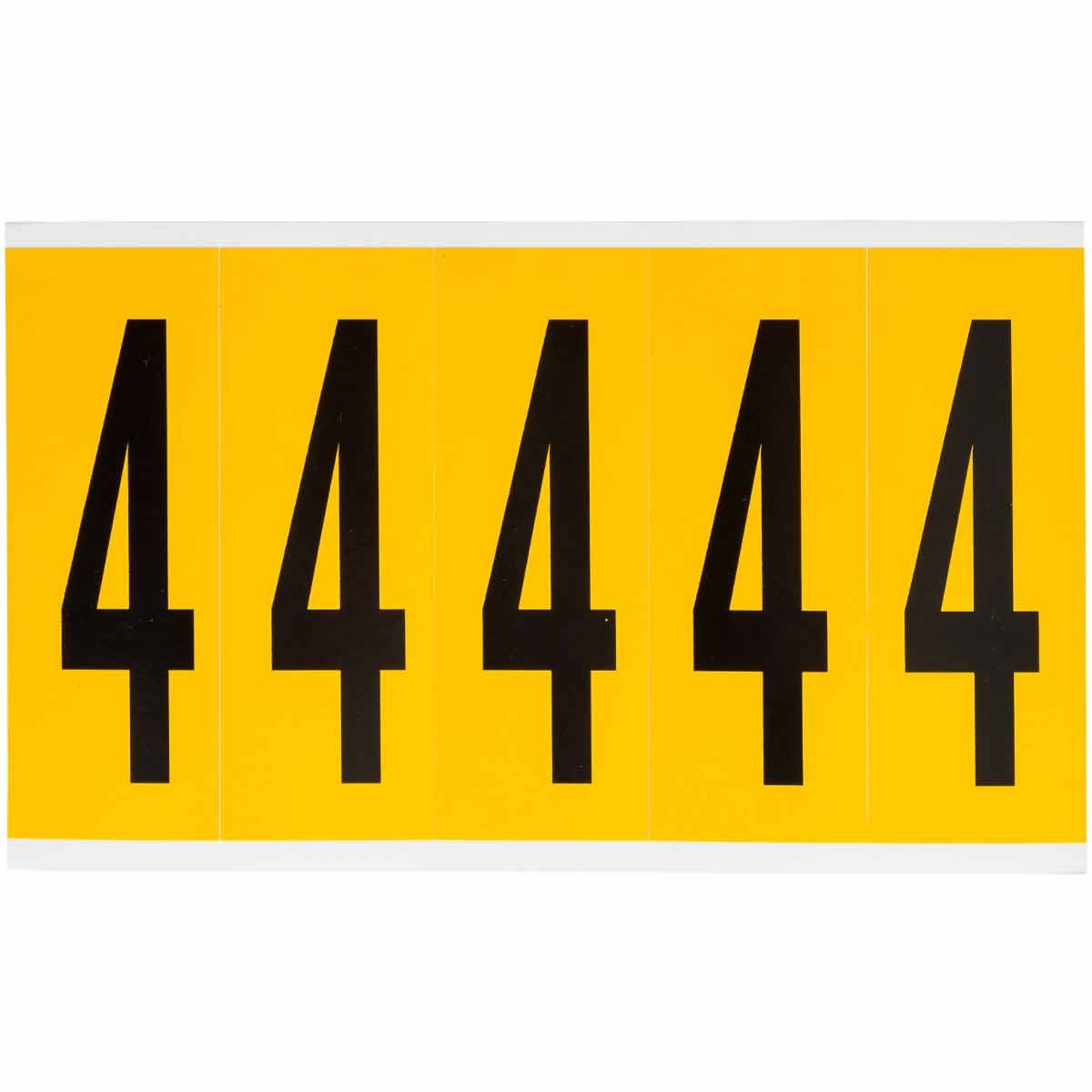 BRADY Brady 1560-4 Vinyl Number Label 3.875 in (4 cards of 5)