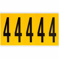 BRADY Brady 1560-4 Vinyl Number Label 3.875 in (4 cards of 5)