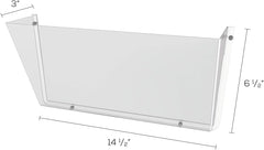 DEFLECTO Deflecto DEF63201 Unbreakable Wall Pocket Letter Single 14.5 x 3 x 6.5 in (1 Pack)