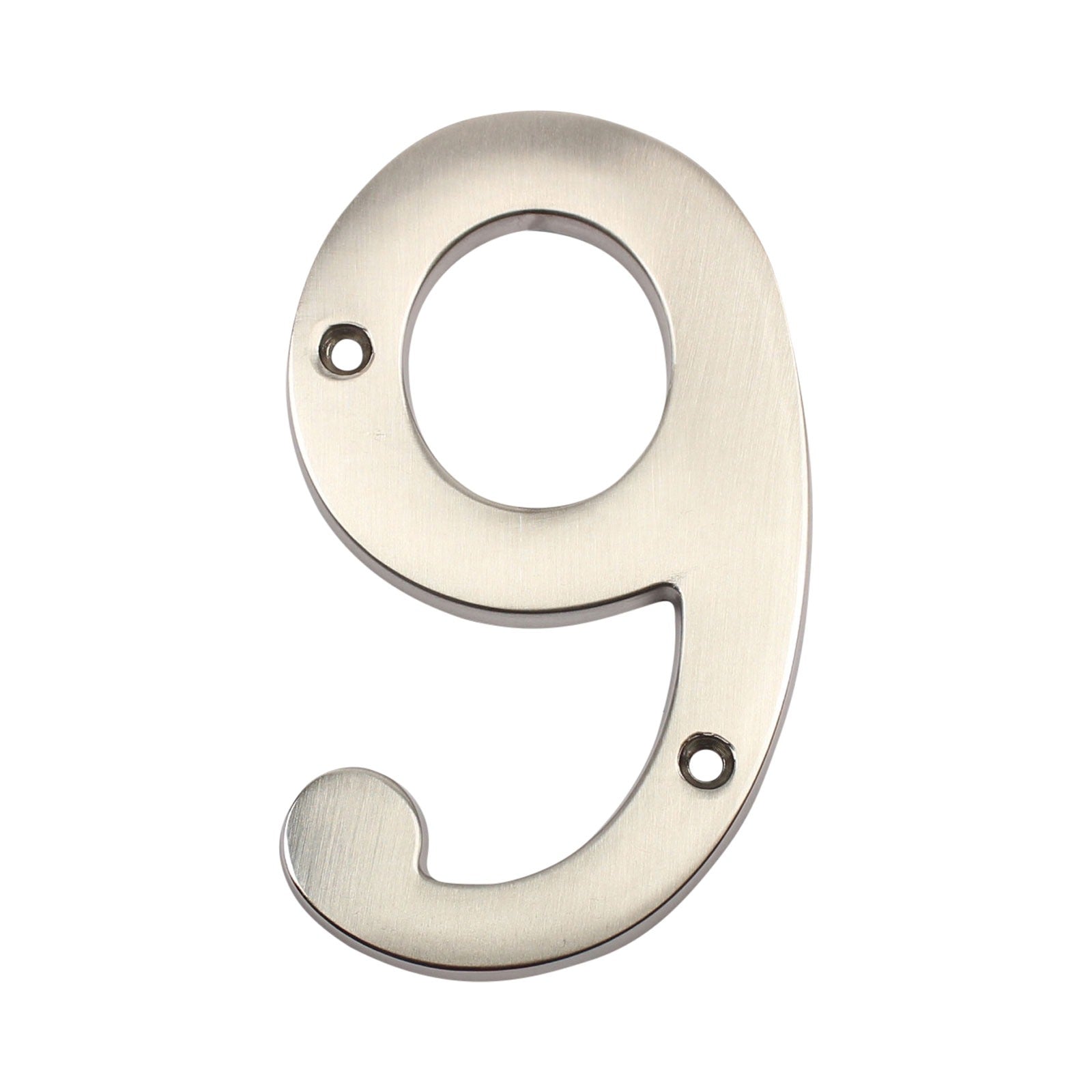PAMEX Pamex DD074S9SN House Number 9 4in Satin Nickel