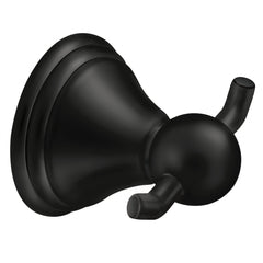 MOEN Moen DN8403BL Preston Double Robe Hook Matte Black
