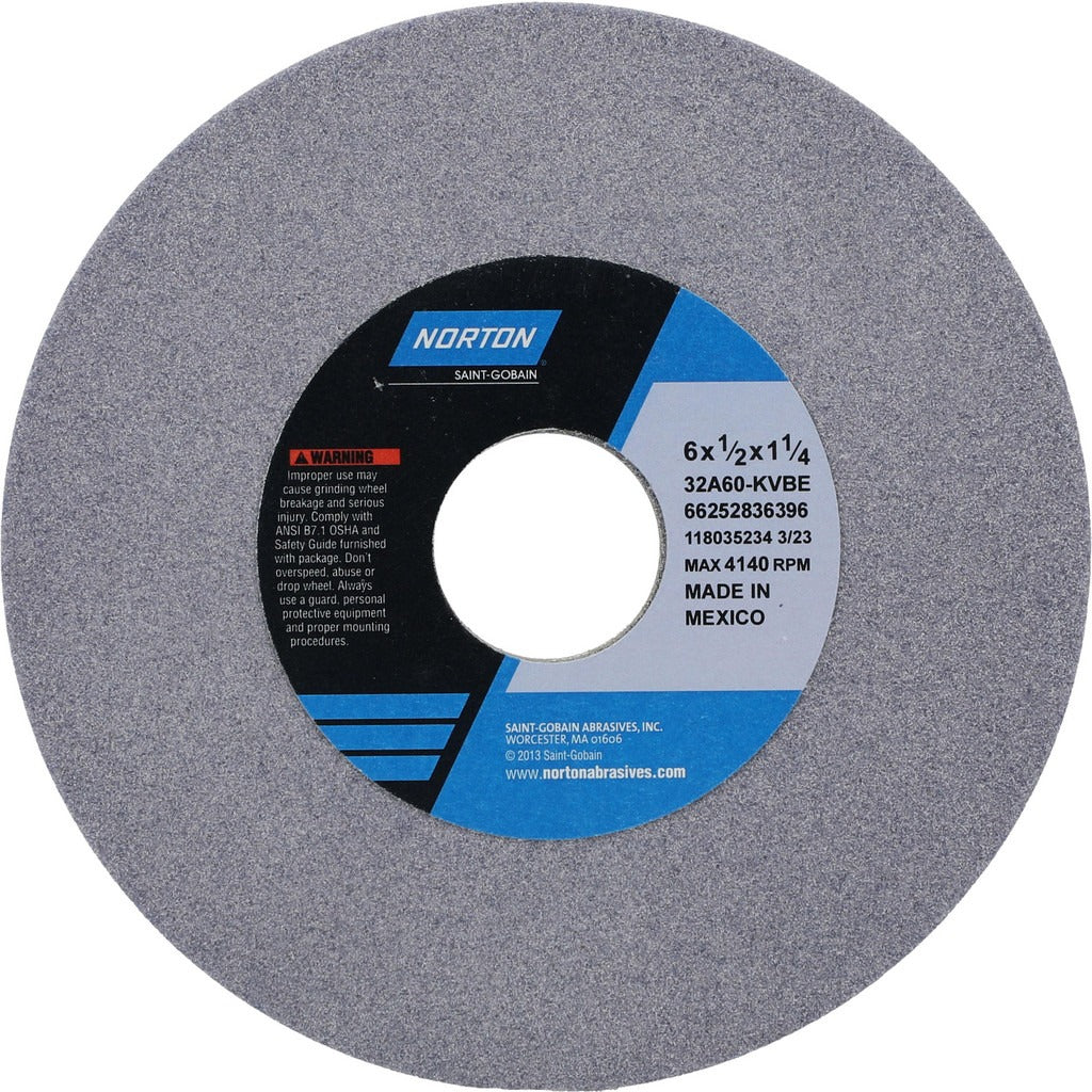 NORTON Norton 66252836396 Surface Grinding Wheel 60 Grit 6in