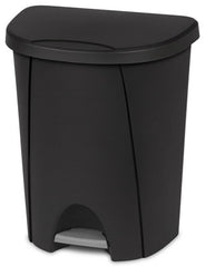 STERILITE Sterilite 10949004 Step-on Wastebasket 6.6 Gal Black