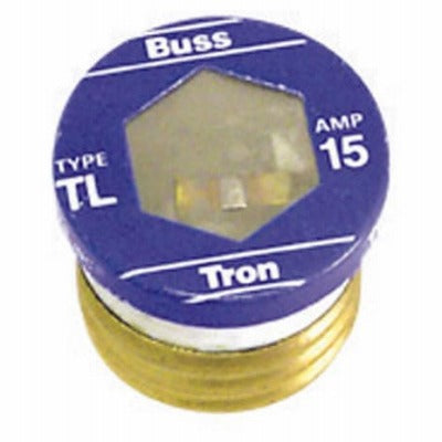 BUSSMANN Cooper Bussmann TL-15PK4 Type Tl Plug Fuse 15A 4 Pack