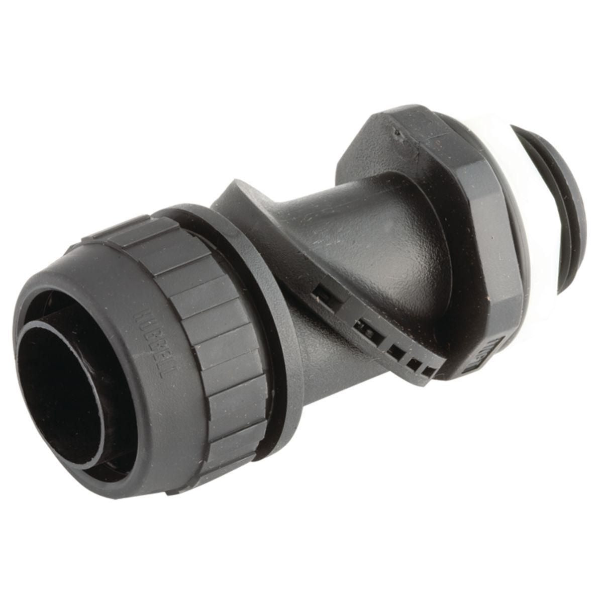 RACO Raco 4754 Straight to 90 Degrees Extra Flexible Tubing Swivel Lok Connector 1 in Trade Size