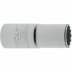 PROTO Proto J4708MN 8mm 12-point Hand Socket 1/4 Drive