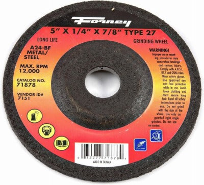FORNEY Forney Industries 71878 Type 27 Metal Grinding Wheel 20 Pack