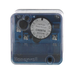 Honeywell Thermal Solutions FS C6097A3111 Pressure Switch 40-200 WC 100-500mbar 8.5 Psi 600mbar Max Manual Reset Breaks N.O. On Pressure Fall 1-4 Npt Internal Thread Mount 1-2 Npt Electrical Connection Replaces C6097A1111