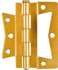 NATIONAL HARDWARE National Mfg N244-806 Non-mortise Hinge 3.5in Bright Brass 2pk
