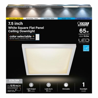 FEIT ELECTRIC Feit Electric 74208/6WYCA Square Flat Panel Led Downlight