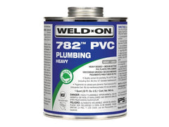 WELD-ON Weld-on 14021 Pvc Solvent Cement Heavy-bodied 1 Qt Gray