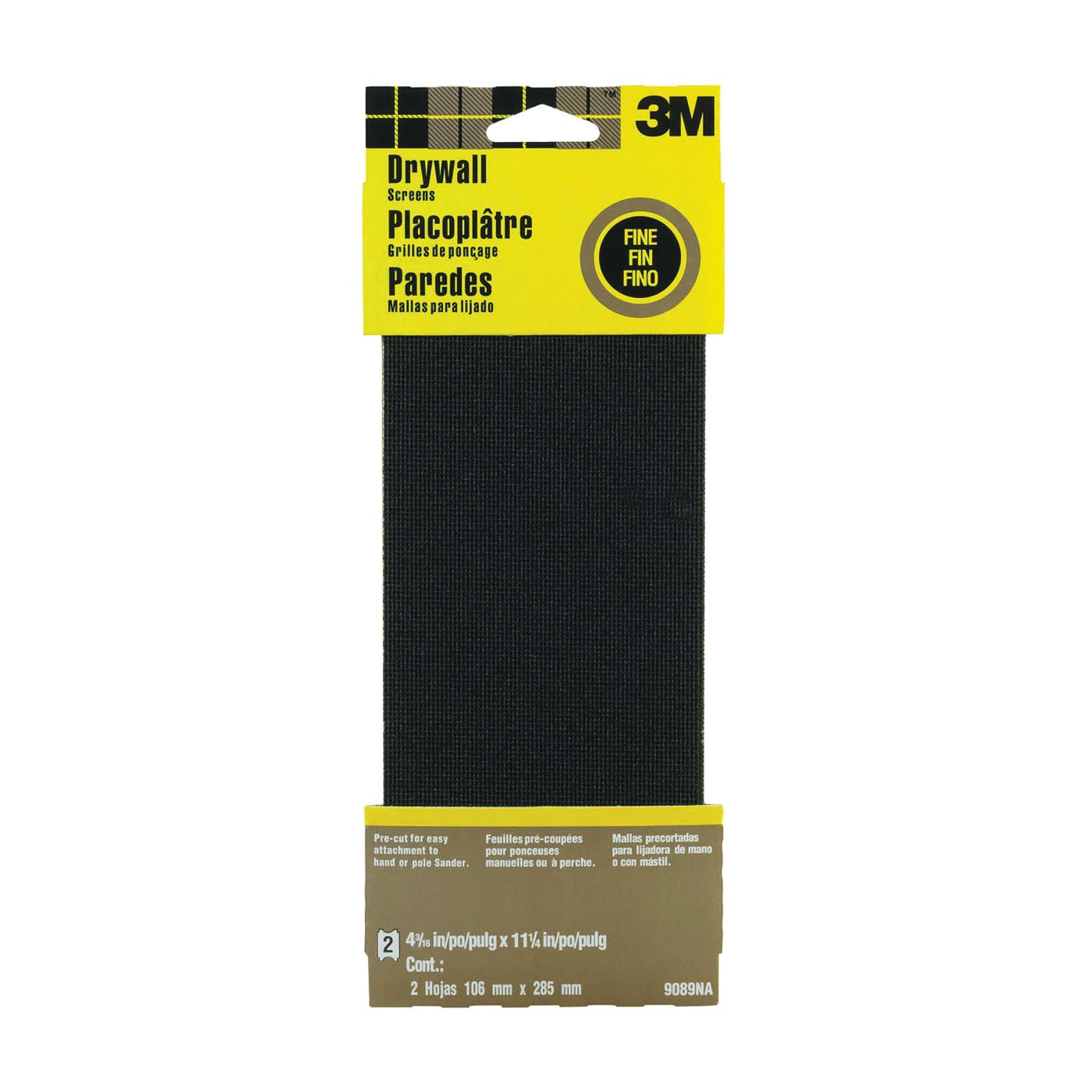 3M 3M 9089 Drywall abrasives sanding screens fine (4-3/8 x 11, pack 2)