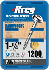 KREG Kreg Tool Company SML-F125-1200 Pocket Hole Screws 1200ct