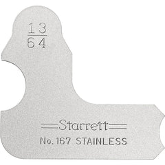 STARRETT Starrett 50633 Radius Gage 13/64 Inch Convex Concave