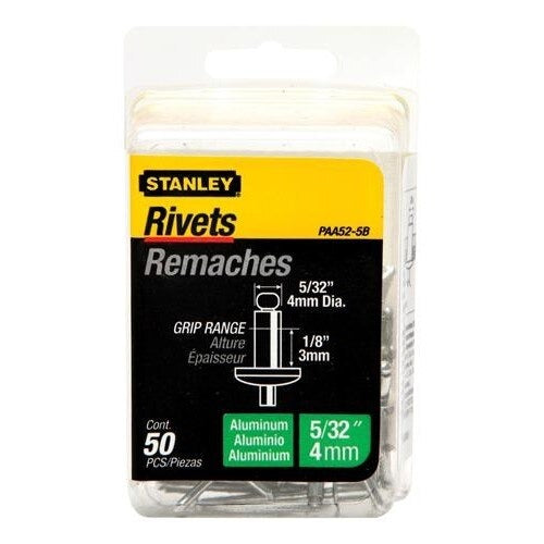 STANLEY Stanley PAA52-5B Aluminum Rivets 5/32 x 1/8 50 Pack