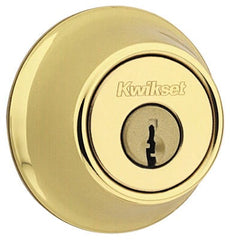 KWIKSET Kwikset 96600-668 Single Cylinder Deadbolt Polished Brass