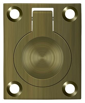 DELTANA Deltana FRP175U5 Flush Ring Pull Antique Brass
