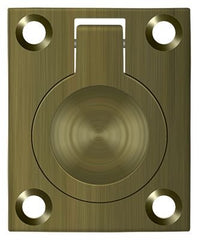 DELTANA Deltana FRP175U5 Flush Ring Pull Antique Brass