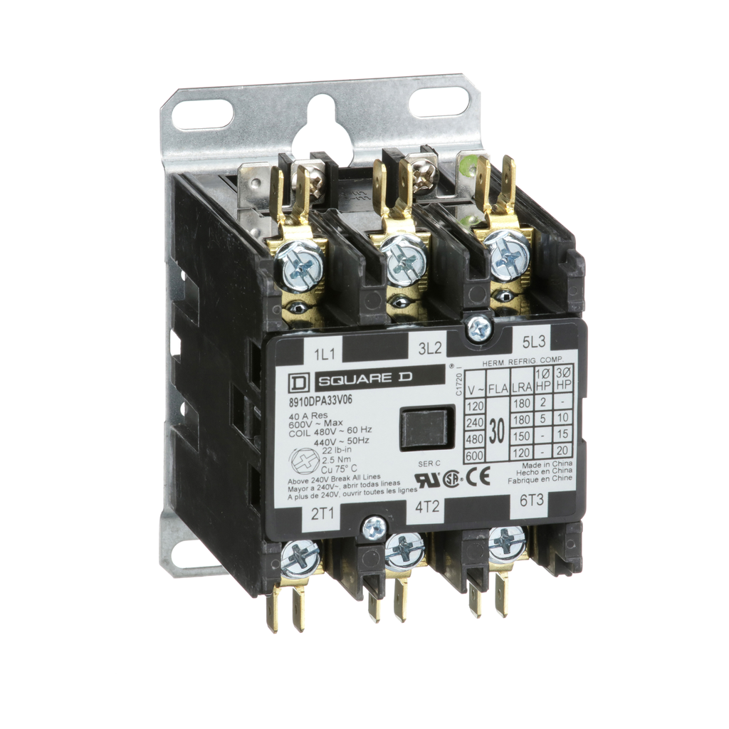 SCHNEIDER ELECTRIC 8910DPA33V06 CONTACTORS