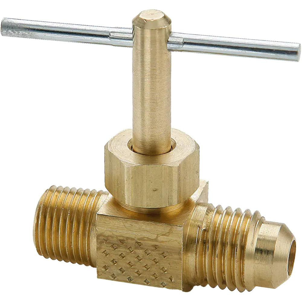 PARKER Parker NV103F-4-2 Straight Needle Valve 1/4x1/8 Flare Brass