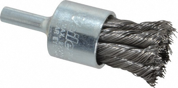 WEILER Weiler 90319 End Brush 3/4 in Knotted Steel Wire 6mm Shank