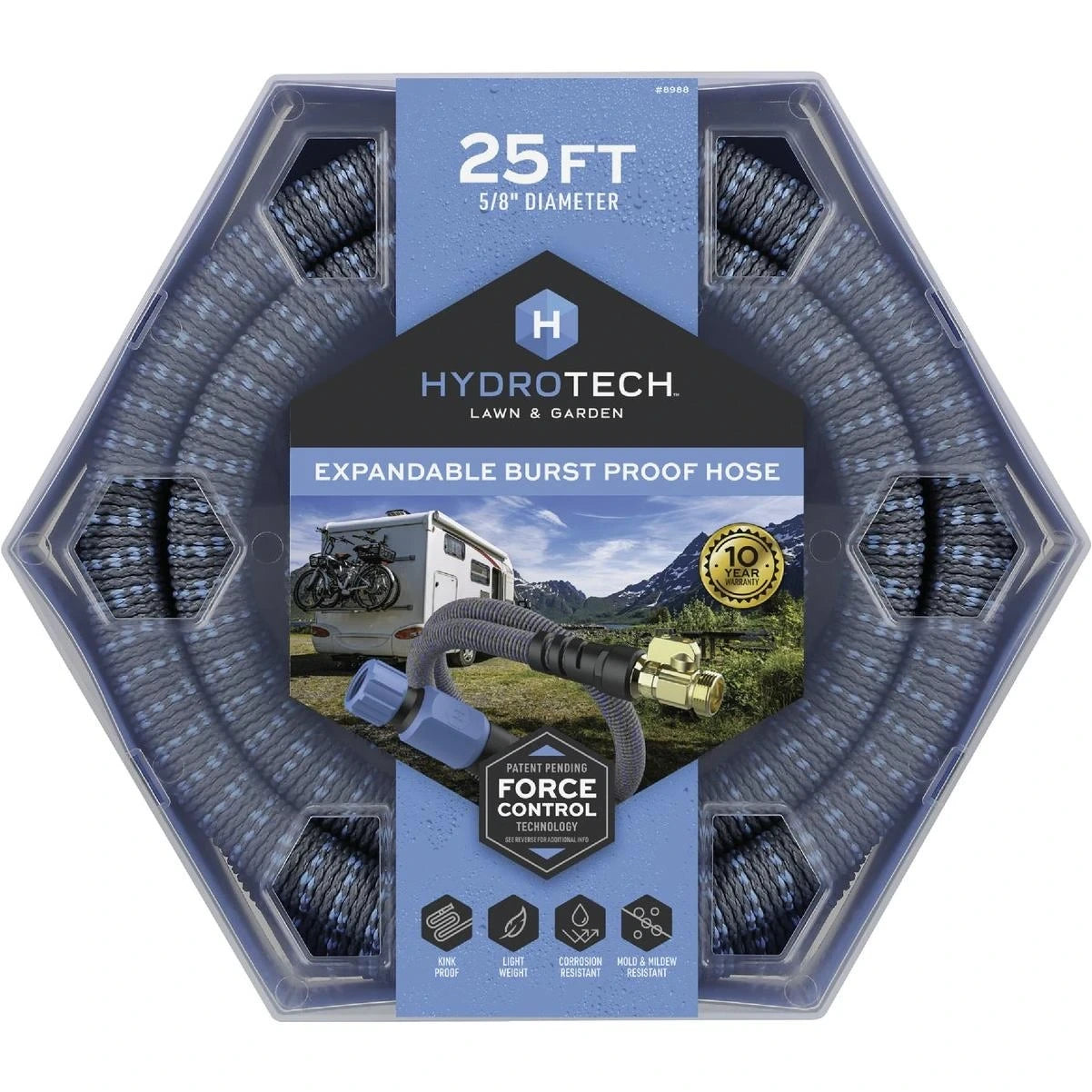 HYDROTECH Hydrotech 8988C4 lightweight medium duty garden hose 5/8 in x 25 ft