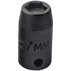 PROTO Proto J6907MHF Impact Socket 1/4 in Drive 7mm Hex