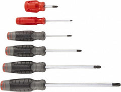 PROTO Proto J1206SPF Phillips Stubby Screwdriver Set 6 Pc
