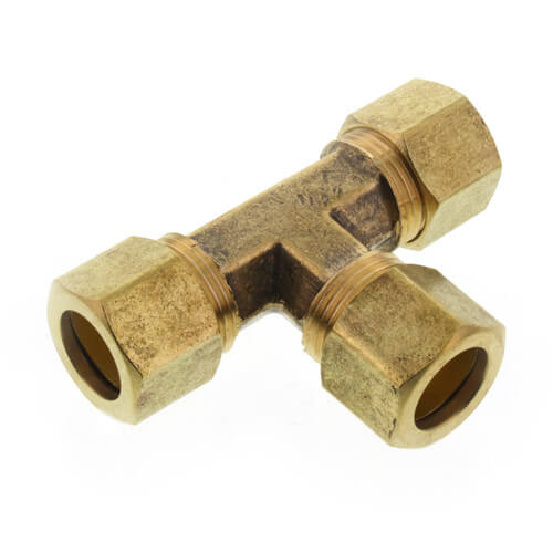 JONES STEPHENS Jones Stephens C74038LF Brass Compression Tee Lead Free 1/2 Inch