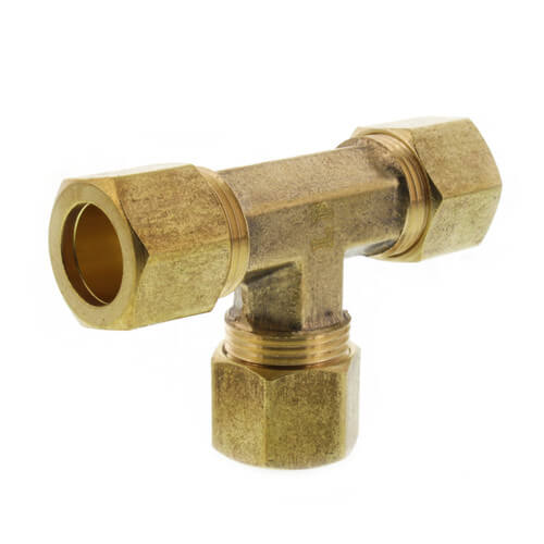 JONES STEPHENS Jones Stephens C74038LF Brass Compression Tee Lead Free 1/2 Inch