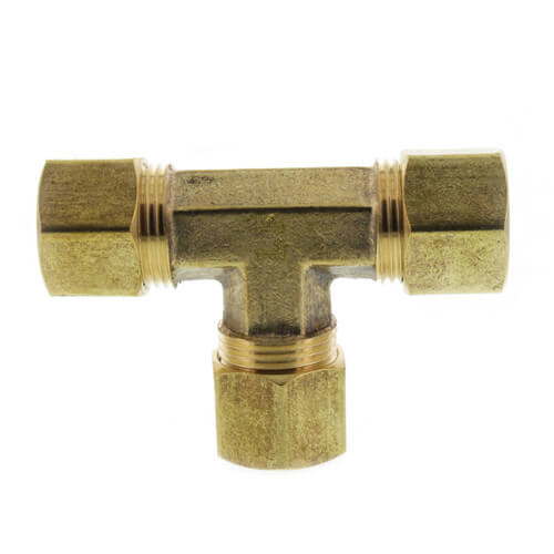 JONES STEPHENS Jones Stephens C74038LF Brass Compression Tee Lead Free 1/2 Inch