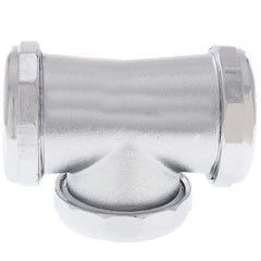 Jones Stephens C74105 Faucet Tee 1-1/2 in. Slip Joint Chrome Plated Satin