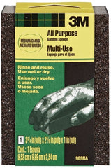 3M 3M 302643 Medium/Coarse Flexible Sanding Sponge 3-3/4 x 2-5/8 x 1 in (909-ESF)