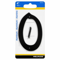 HILLMAN Hillman Fasteners 841616 Black Nail-on House Number 0 4in