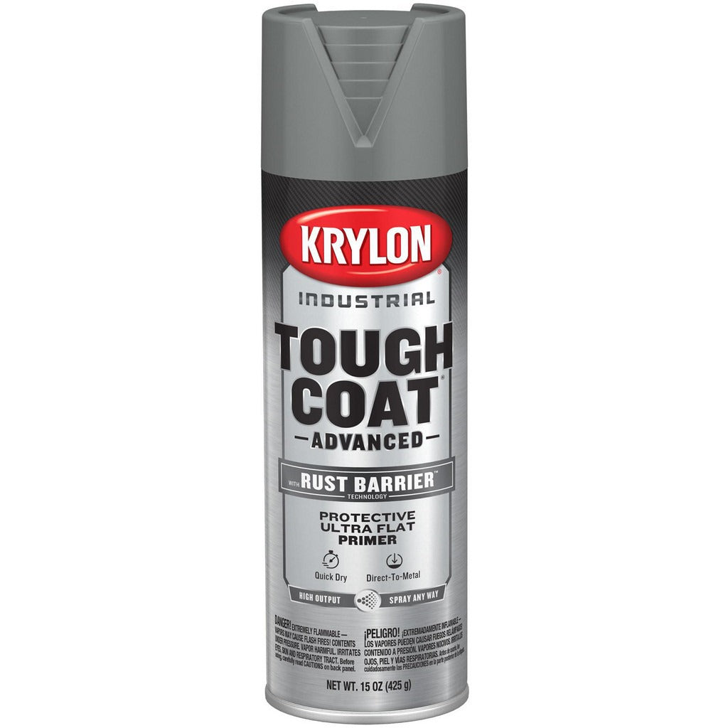 KRYLON Krylon K00829008 Flat Gray Rust-preventive Spray Paint 15 Oz