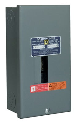 SQUARE D Square D QO24L70SCP 70A Main Lug Load Center 2 Space