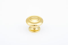 SCHAUB Schaub 704-03 Colonial Cabinet Knob Bright Brass 1.5 in