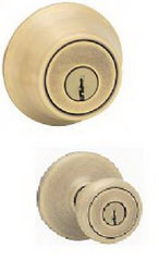 KWIKSET Kwikset 695T 5 Cp K6 Bbpkg Tylo Combo Lockset Antique Brass