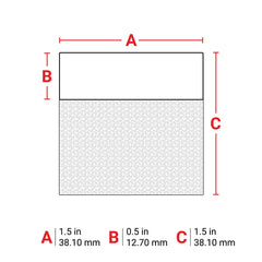 BRADY Brady PTL-32-427 Label Vinyl (1.5 in x 1.5 in, 250 per roll) PTL-32-427