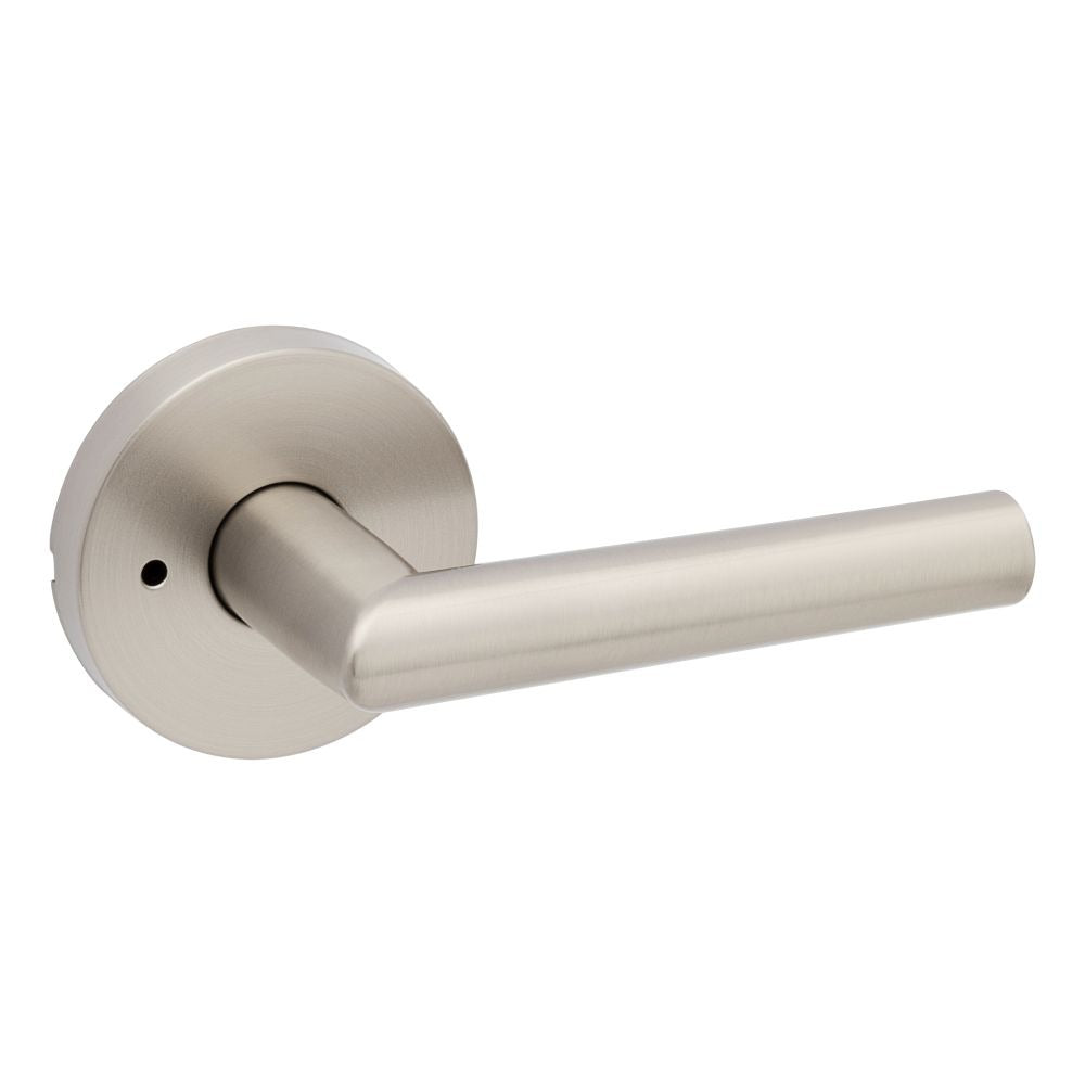 KWIKSET Kwikset 730MILRDT-15 Milan Lever Privacy Door Lock Satin Nickel