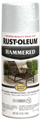 RUST-OLEUM Rust-oleum 248072 Hammered Spray Paint White 12 Oz
