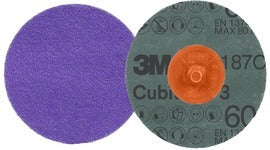 3M 3M 7100331745 Fiber Disc 60 Plus Grit 2 in Roloc 1187C