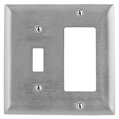 HUBBELL Hubbell Premise Wiring SS126L 2-gang Switch Gfci Wallplate