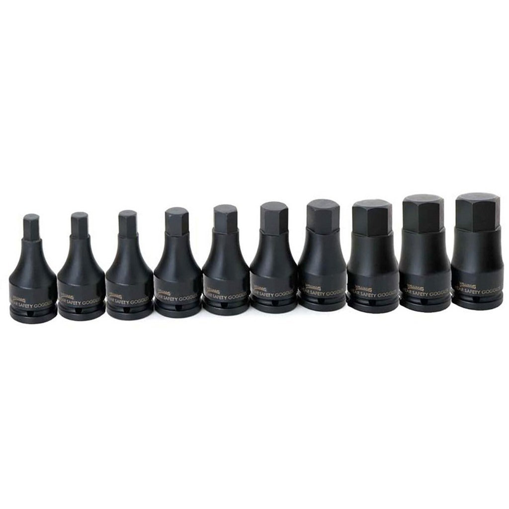 WILLIAMS COMFORT PRODUCTS Williams JHW38936 Hex Bit Socket Set 3/4 Drive 10pc Metric