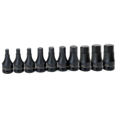 WILLIAMS COMFORT PRODUCTS Williams JHW38936 Hex Bit Socket Set 3/4 Drive 10pc Metric